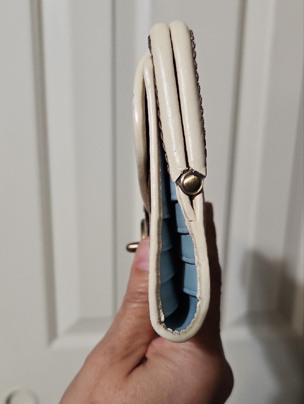 Coach NWOT Y2K Legacy Kisslock Brown Signature Canvas Long Wallet - Picture 4 of 13
